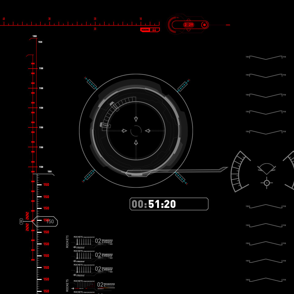 UI design elements.