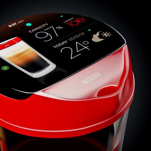 A render of the Nescafé Smart Coffee cup.